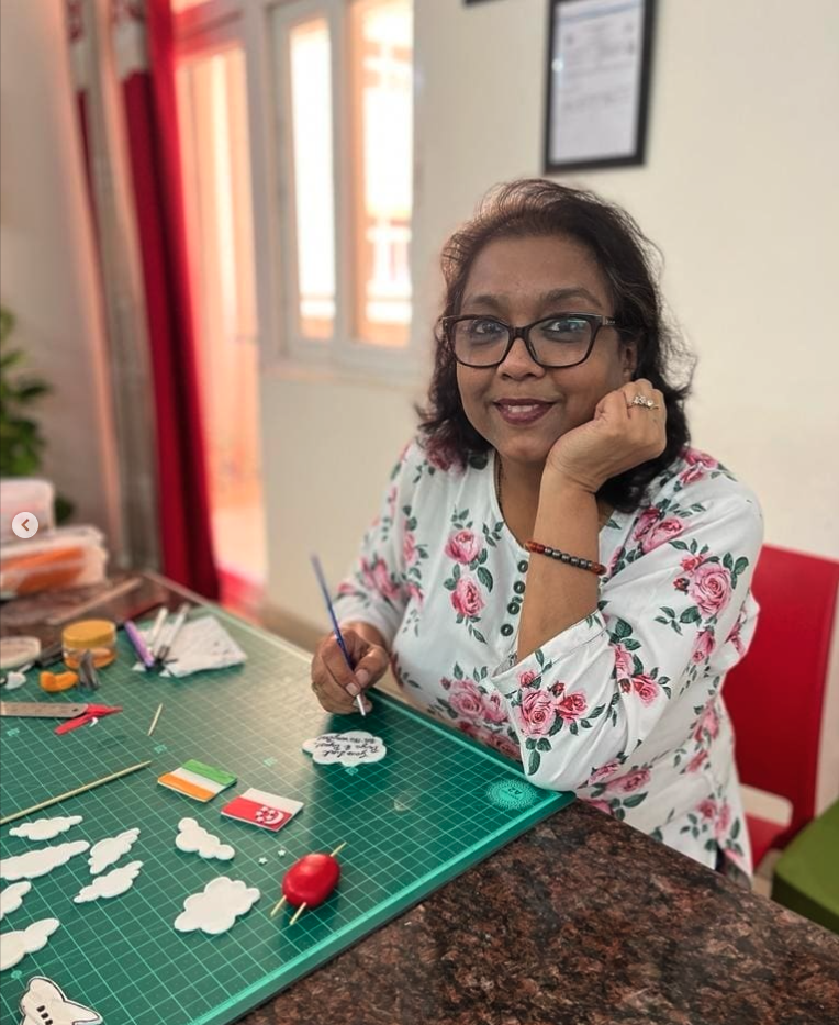 Deepika Garg, founder of The Little Delite, in her studio